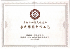 喜報！恭賀李氏椎墊成功申請非物質(zhì)文化遺產(chǎn)